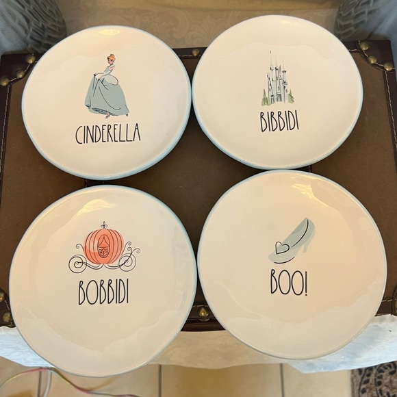 Rae Dunn Other - Rae Dunn "CINDERELLA-BIBBIDI-BOBBIDI-BOO Dessert Plates